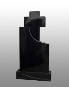 Памятник авторский фигурный из карельского гранита в форме креста А-33
