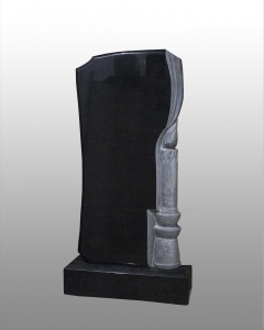 Памятник фигурный из карельского гранита с элементом - свеча АС-21