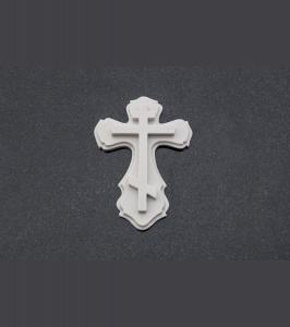 Ритуальное украшение Крест из мрамора