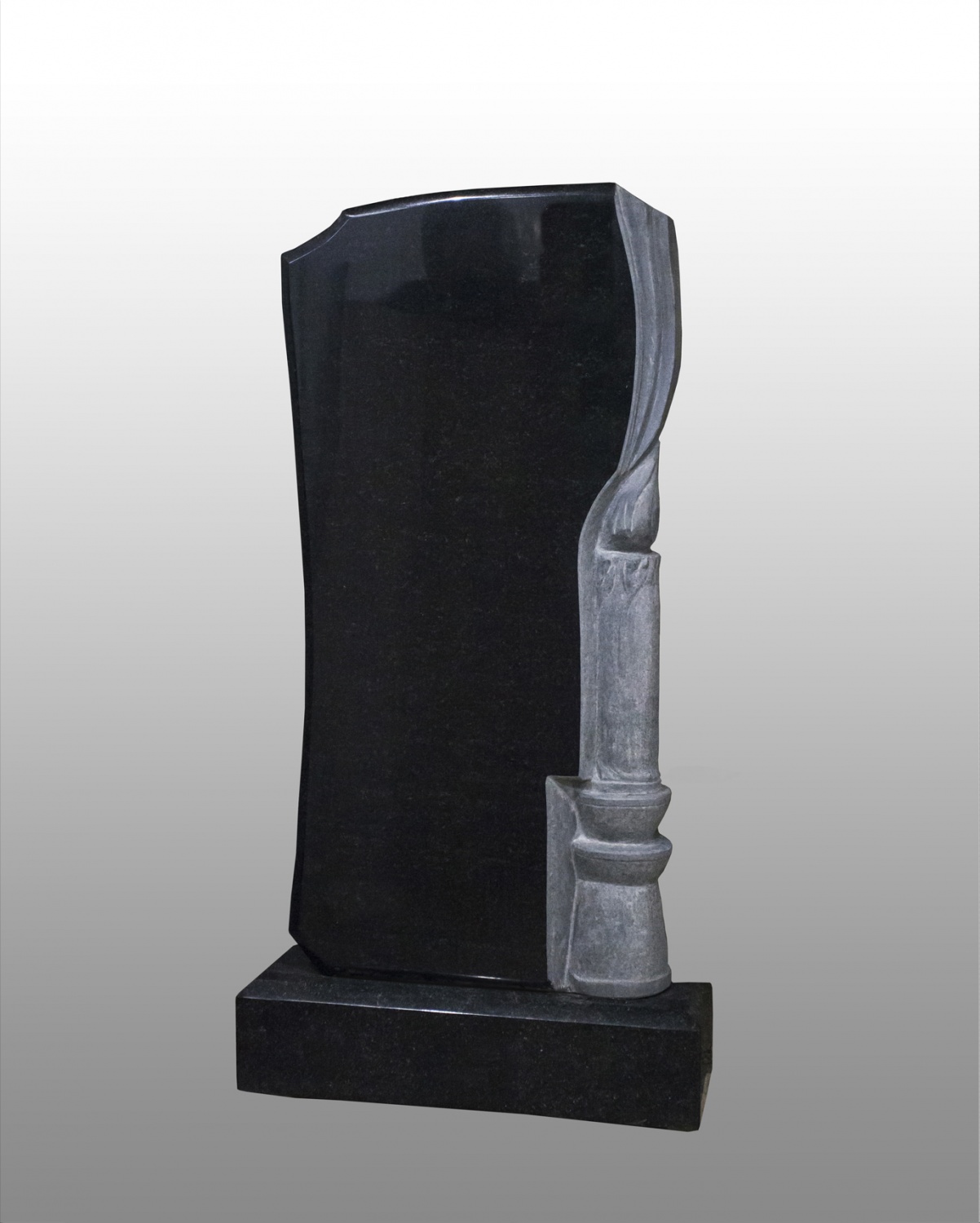 Памятник фигурный из карельского гранита с элементом - свеча АС-21